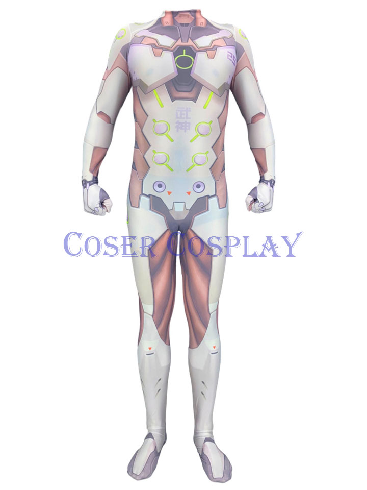 2019 Overwatch OW Genji Cosplay Costume Kids 0906